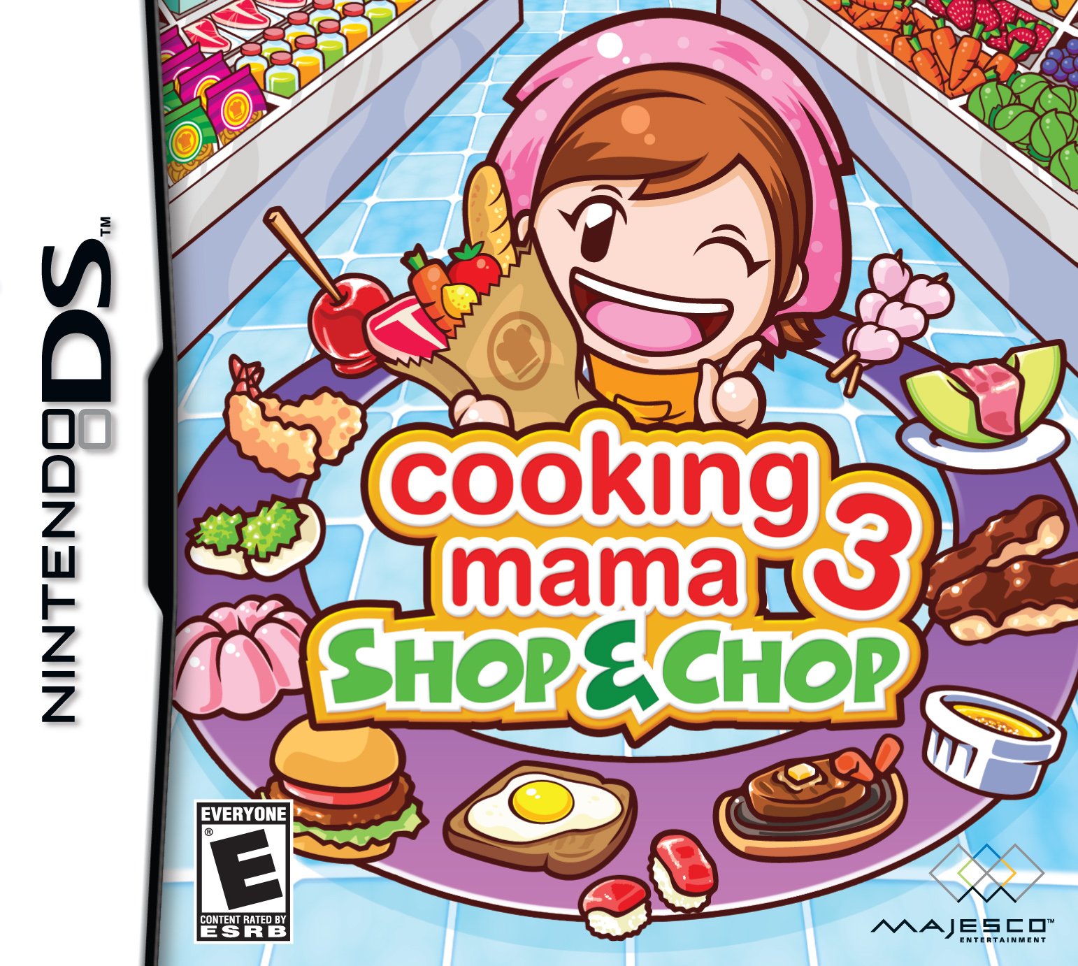 cooking mama 3: shop and chop ds game cover
